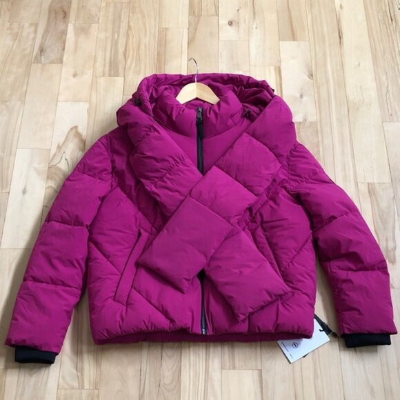 DKNY Women's Puffer Jacket in Vibrant Pink - M - Picture 6 of 10